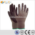 sunnyhope 13 Gauge palm latex coated work gloves en388,brown jersey gloves